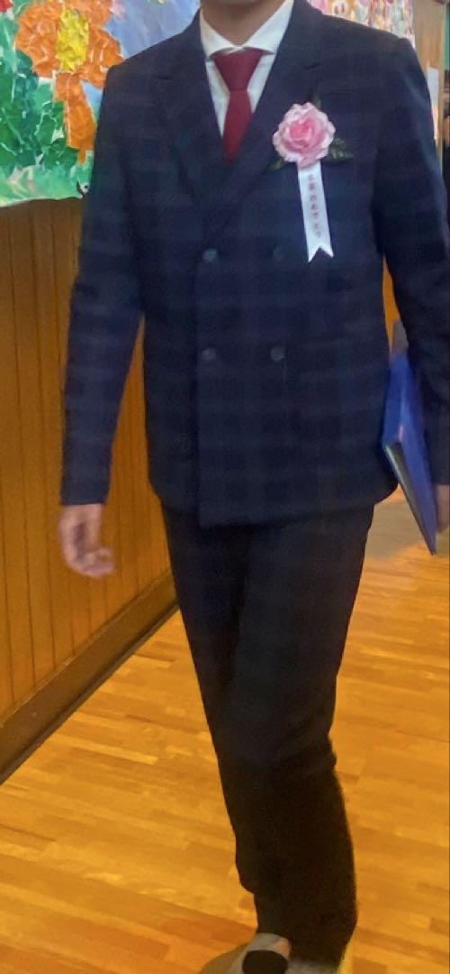 キラキラZARAチェック上下スーツ 164CM ワイシャツ　ネクタイ　ザラ