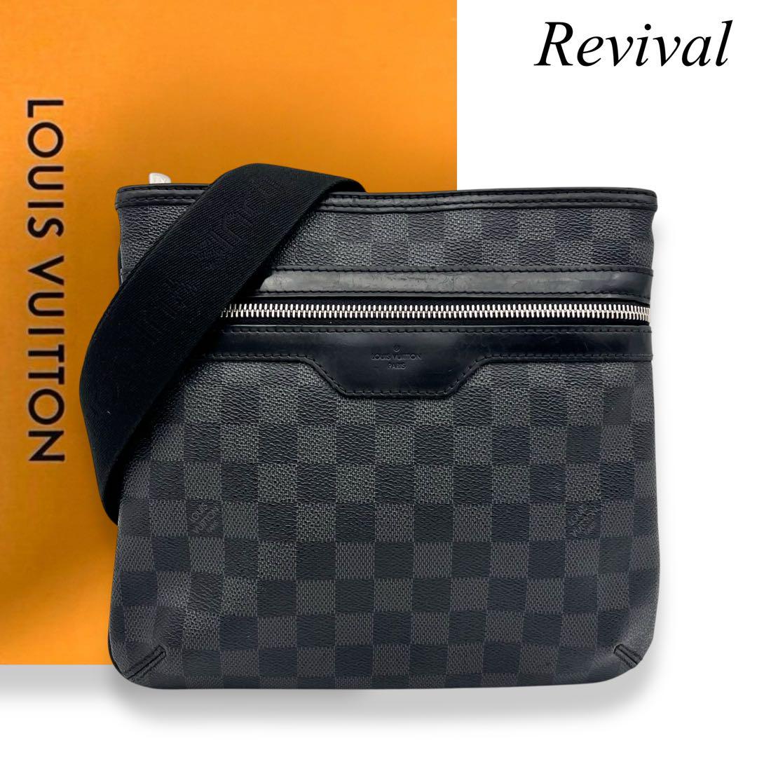 LOUIS VUITTON ダミエグラフィットトマス　ショルダーバッグ 美品】 ダミエ グラフィット トマス ショルダーバッグ ブラック