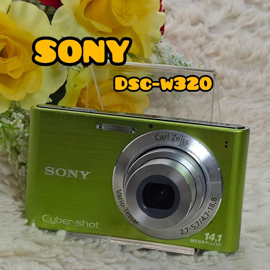 お値下げSONYデジカメ DSC-W320 グリーン 14.1MP