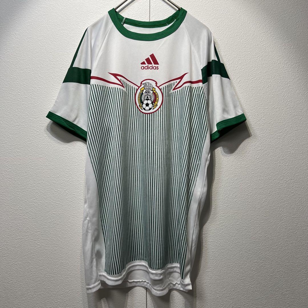 【US規格】 希少 アディダス メキシコ代表 サッカーシャツ グリーン 緑 L