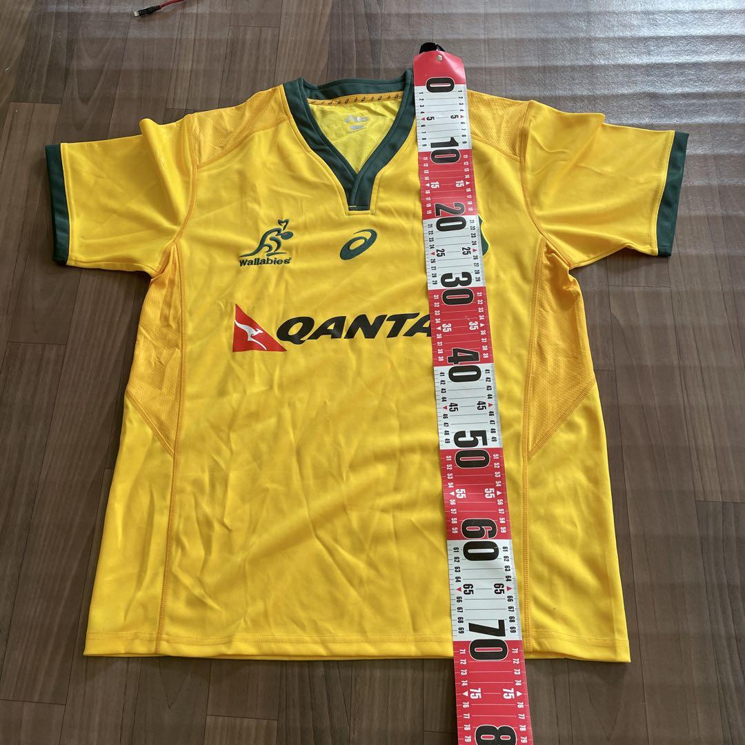Asics オーストラリア ラグビー ラガーシャツ asics - 古着 asics アシックス 半袖 ゲーム シャツ 2XL