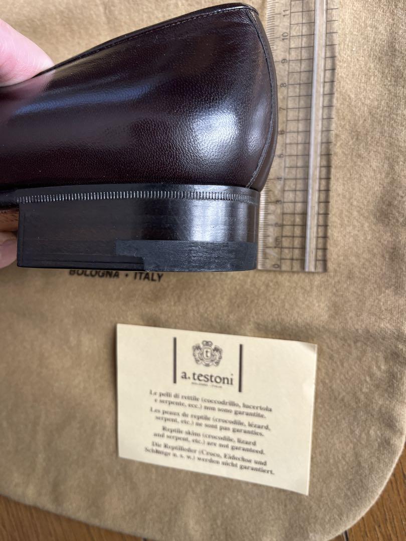 a.testoni アテストーニ　8.1/2 ローファー　新品　ブラウン