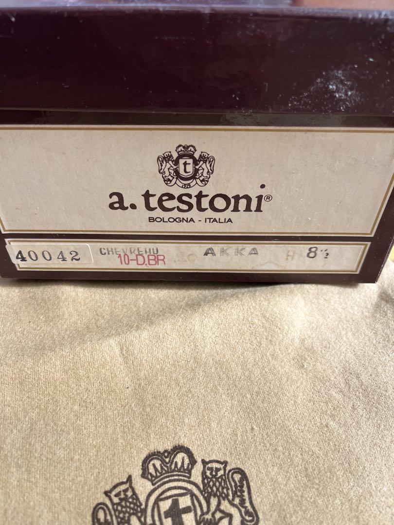 a.testoni アテストーニ　8.1/2 ローファー　新品　ブラウン