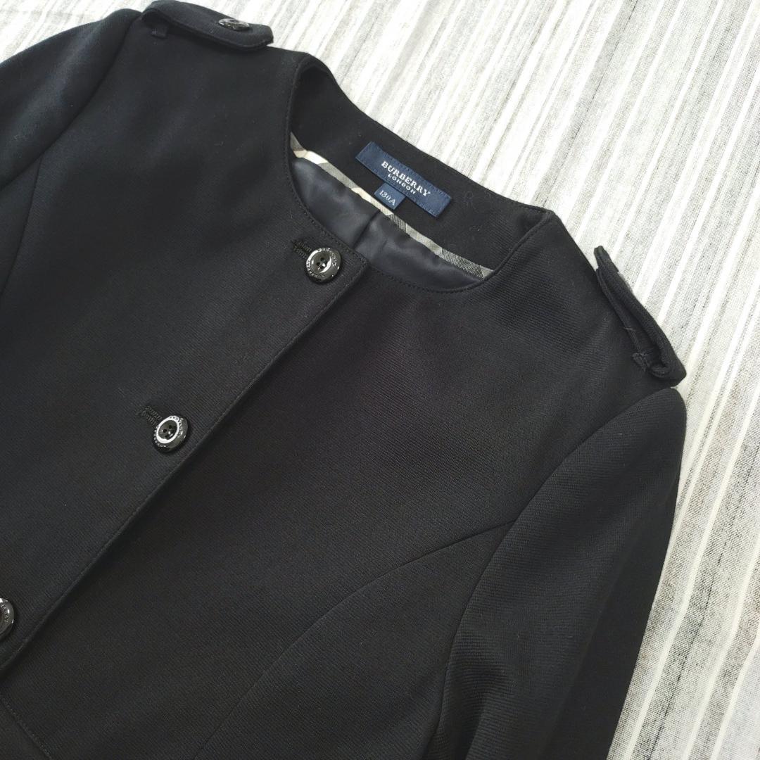 最高級のスーパー 極美品 バーバリー 袖口チェック柄 ジャケット 130