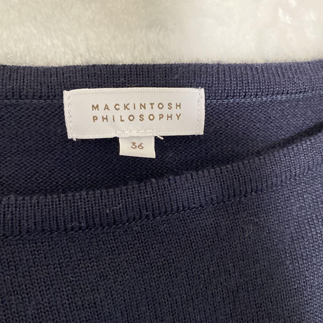 【美品！】マッキントッシュ ニット × ツイードスカートドッキング ワンピース