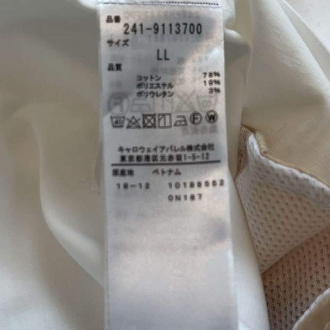 美品　キャロウェイ　半袖ワンピース　ホワイト　LLサイズ
