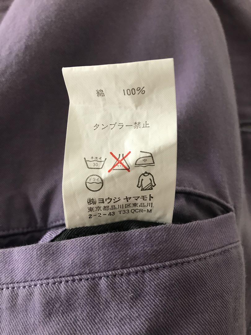 Y’s for men ワイズ フォー メン パープル 藤色 ジャケット