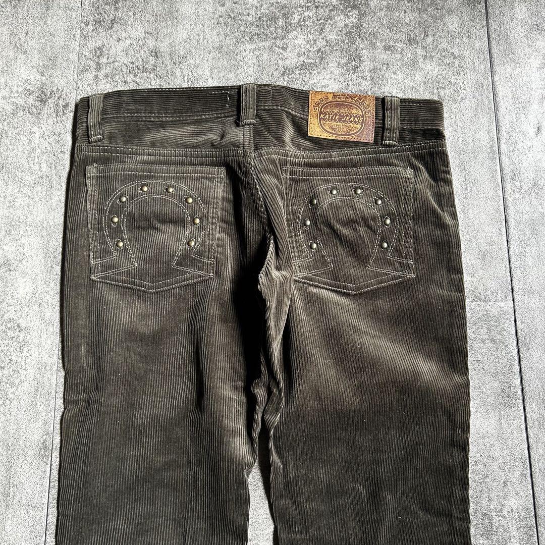 パンツ archive grunge corduroy flare pants y2k