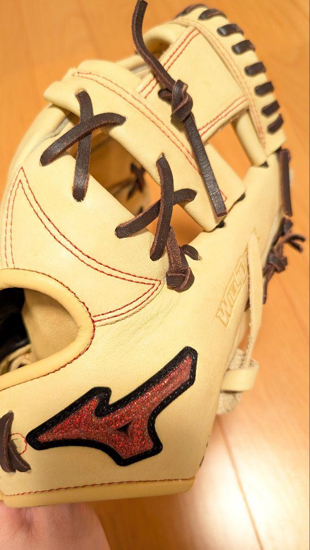 ミズノ 軟式グローブ ベージュ 右投げ用