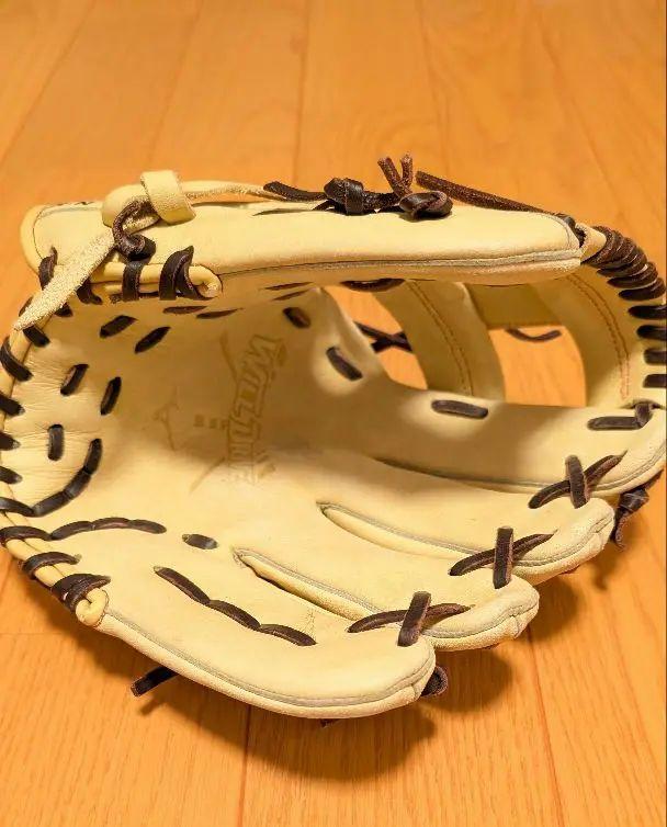 ミズノ 軟式グローブ ベージュ 右投げ用