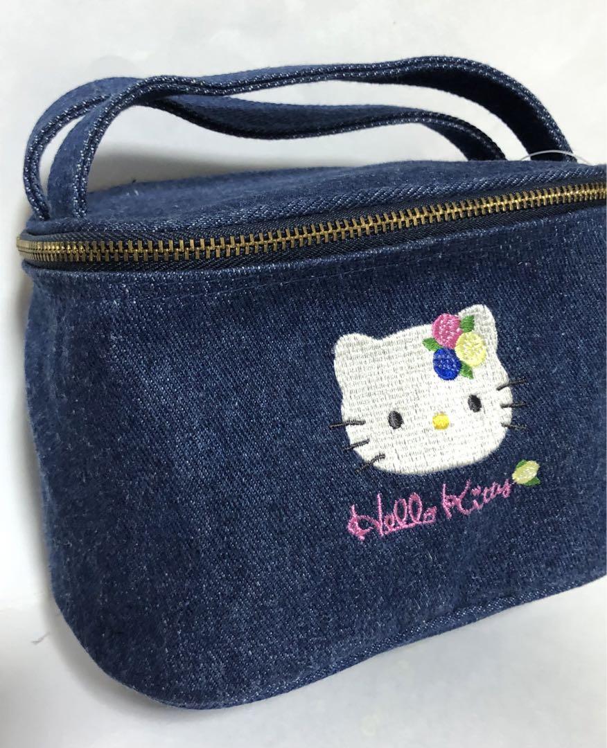サンリオ　ハローキティ　レトロ　レア　希少　キティちゃん　デニム　バニティバッグ