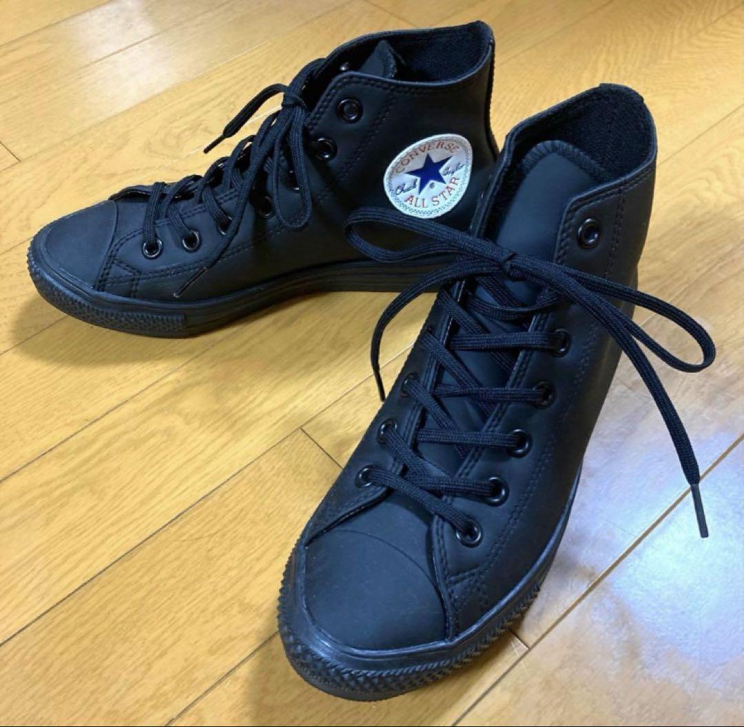 【美品】 コンバースALLSTAR ハイカット レインシューズ 24cm 長靴