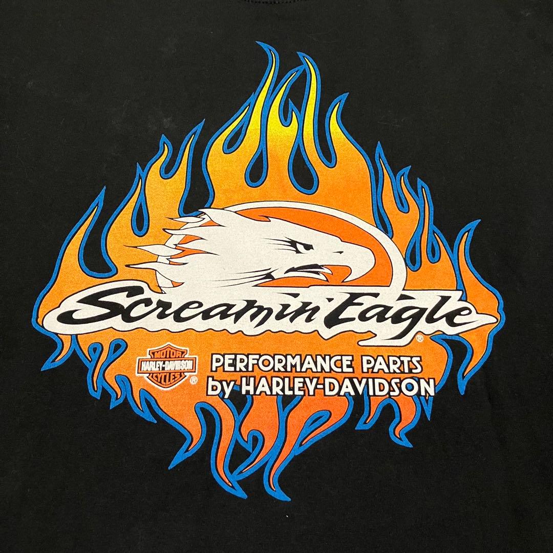 Harley Davidson ハーレーダビッドソン 炎 鷲 イーグル ロンT Harley Davidson ハーレーダビッドソン 炎 鷲 イーグル ロンT