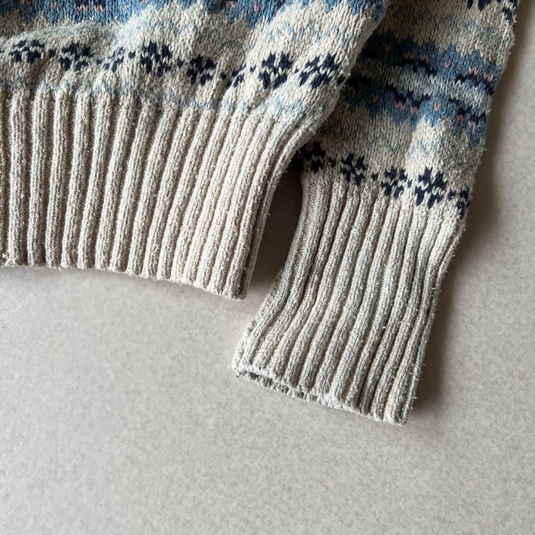 90s ラルフローレン コットンセーター ノルディック シルクリネン 90s ラルフローレン コットンセーター ノルディック シルクリネン