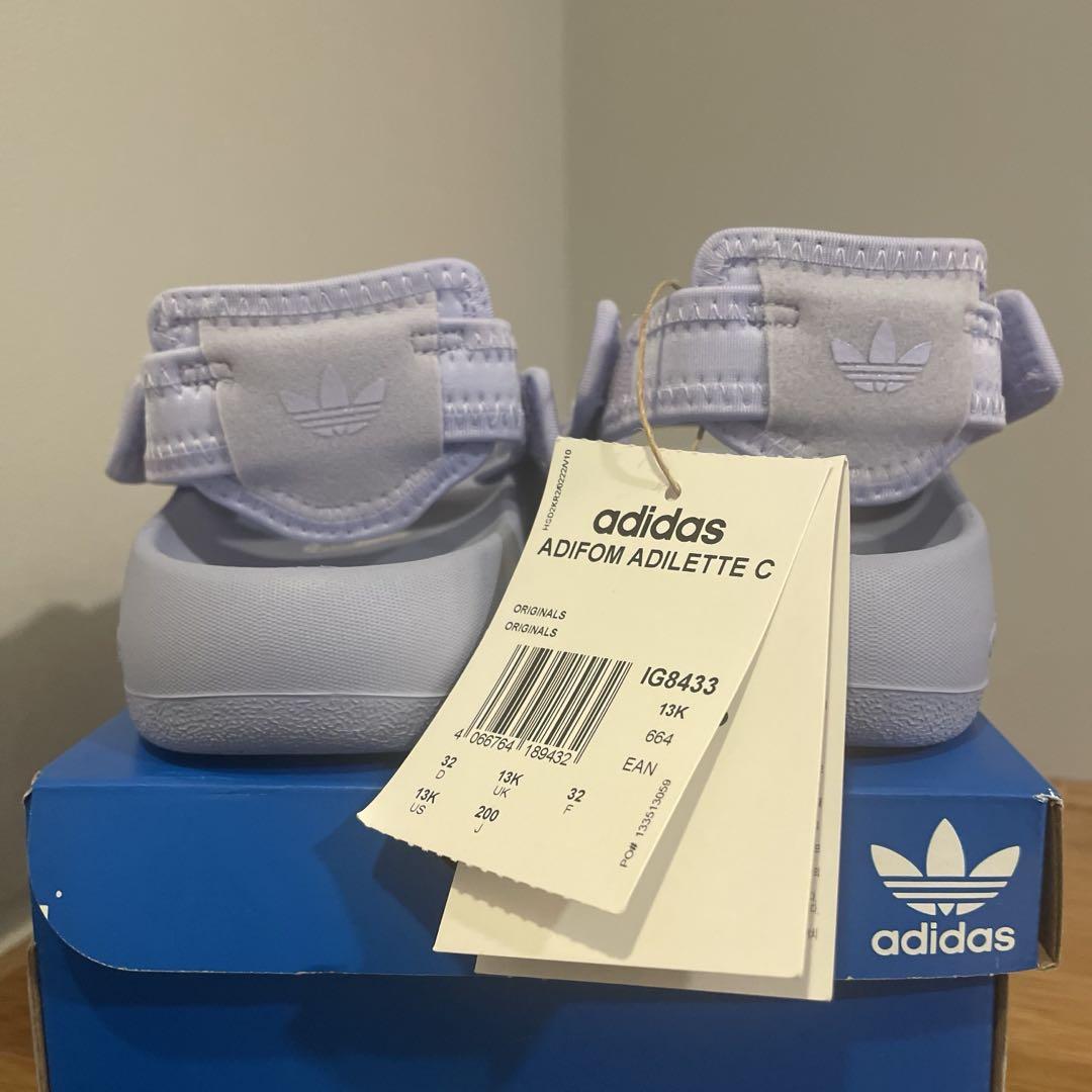 新品】adidas アディダス ADIFOM ADILETTE ラベンダー - メルカリ