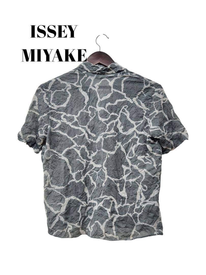 お気にいる 44593 ISSEY MIYAKE シワ 半袖シャツ トップス