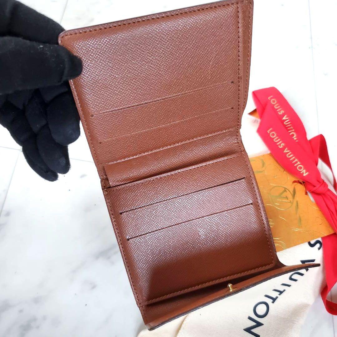 訳あり 外観美品 ルイヴィトン 折り財布 ポルトモネ ビエ カルト