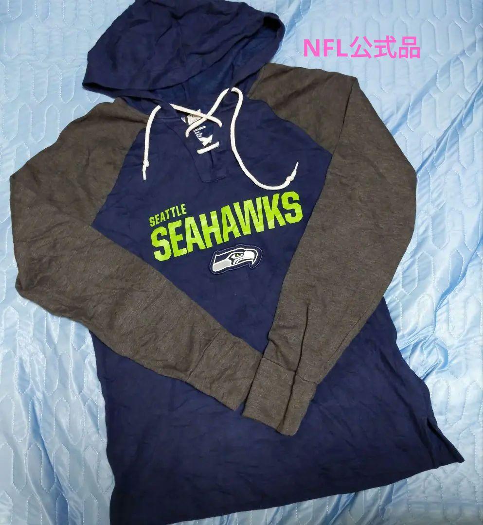 47 NFL シアトルシーホークス ビッグロゴ 前Vガゼット スウェット