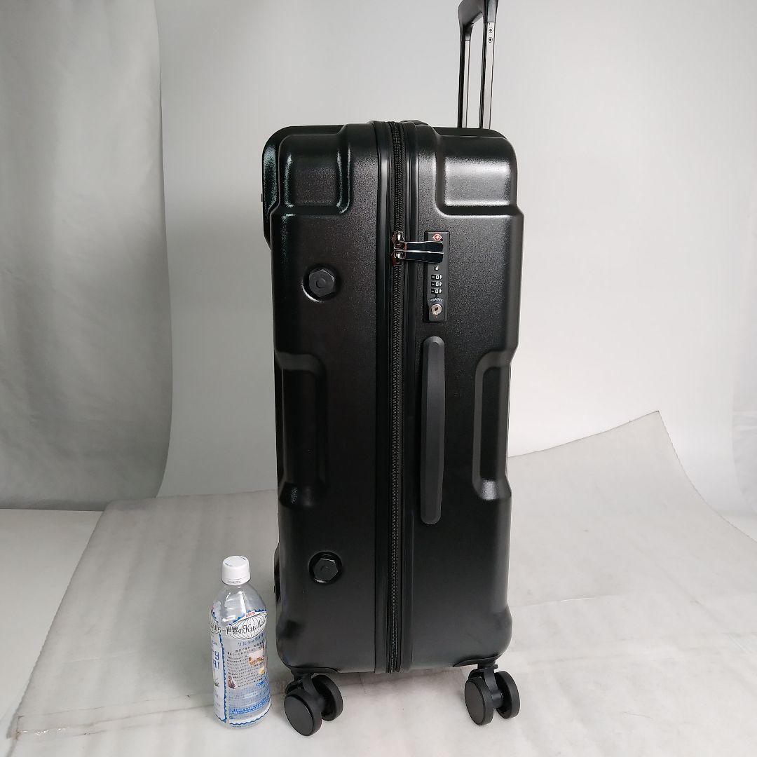 5-27　Mサイズ　スーツケース　軽量　頑丈　ダイヤル式TSA　ブラック　訳有り