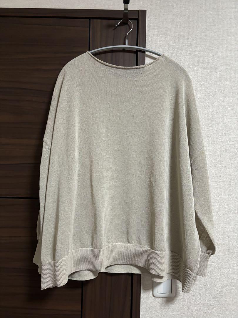 【新品未使用】Loungedress 和紙天竺ニット