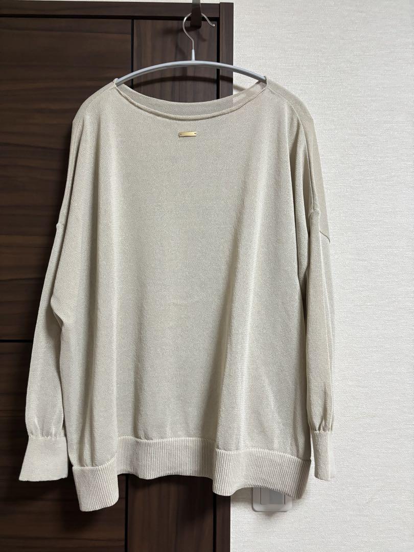 【新品未使用】Loungedress 和紙天竺ニット