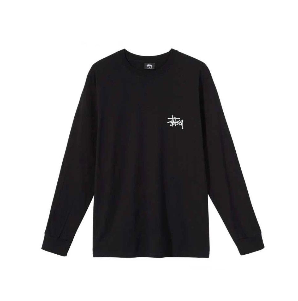 ステューシー BASIC STUSSY♪ロングTシャツ ブラック/M◆◆ロンT