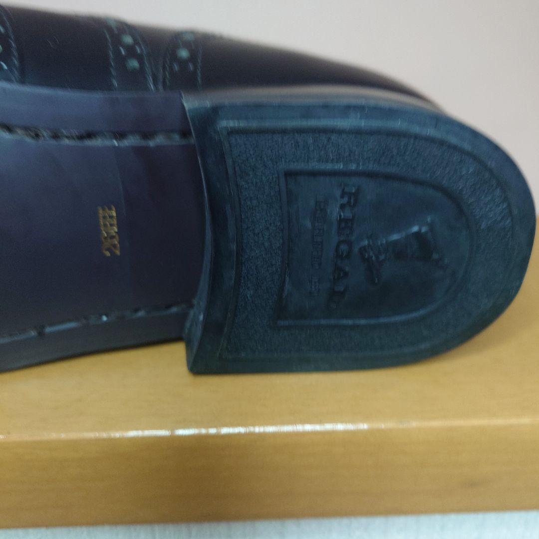 REGAL ブラック ウィングチップ レザーシューズ　26.0