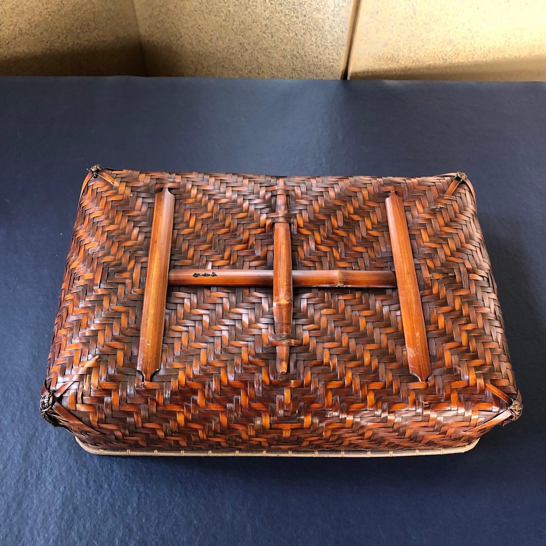 大人気商品 『P』【割引】♢山下巧竹斎♢竹網籠 細密細工 竹細工 在名