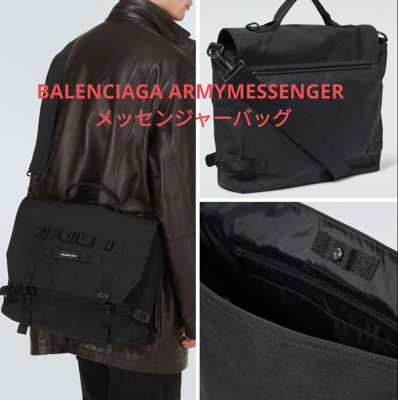 BALENCIAGA メッセンジャーバッグ ブラック ARMYMESSENGER Men's Army Messenger Bag Small in Black | Balenciaga US