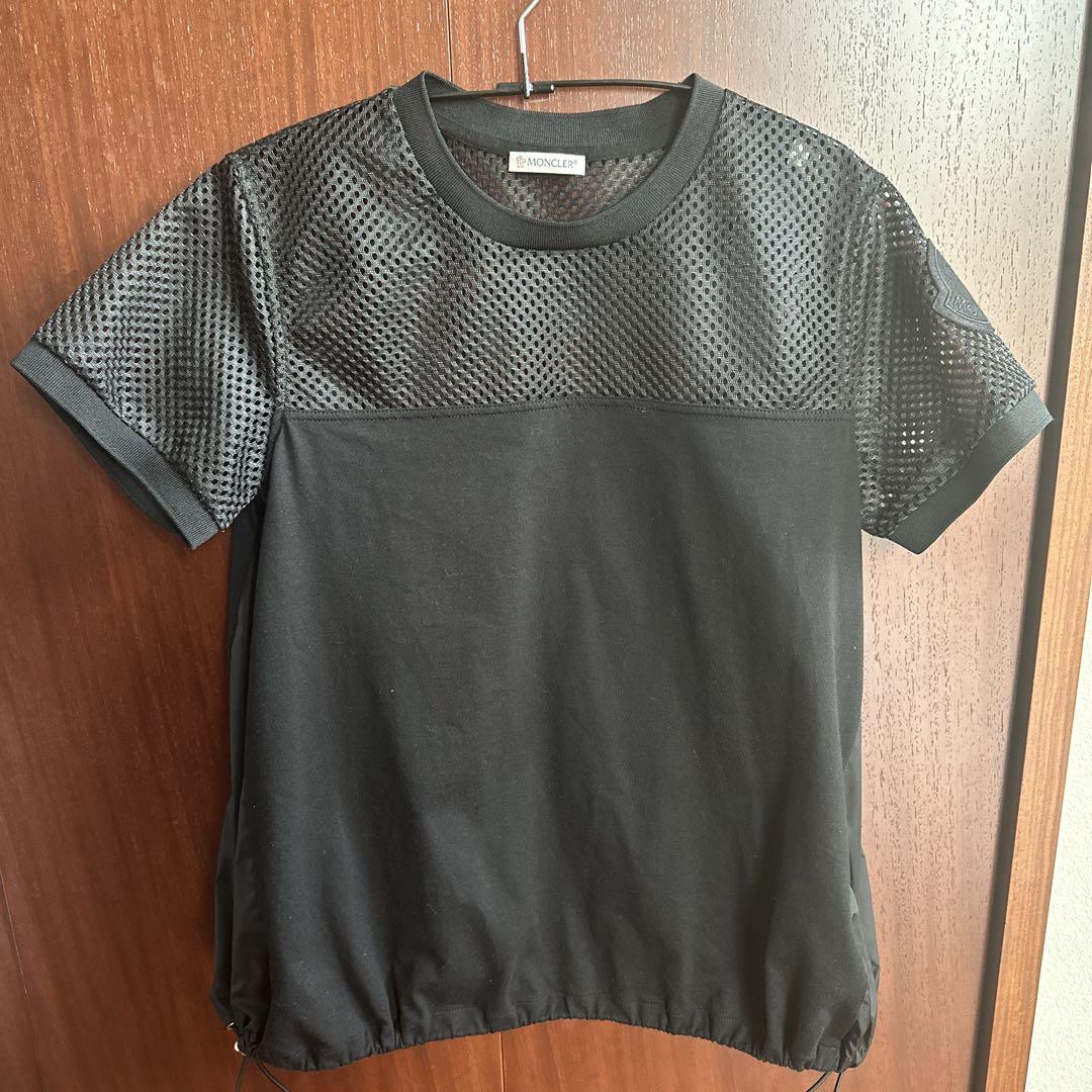 美品⭐︎モンクレール　Tシャツ　メッシュ　ブラック