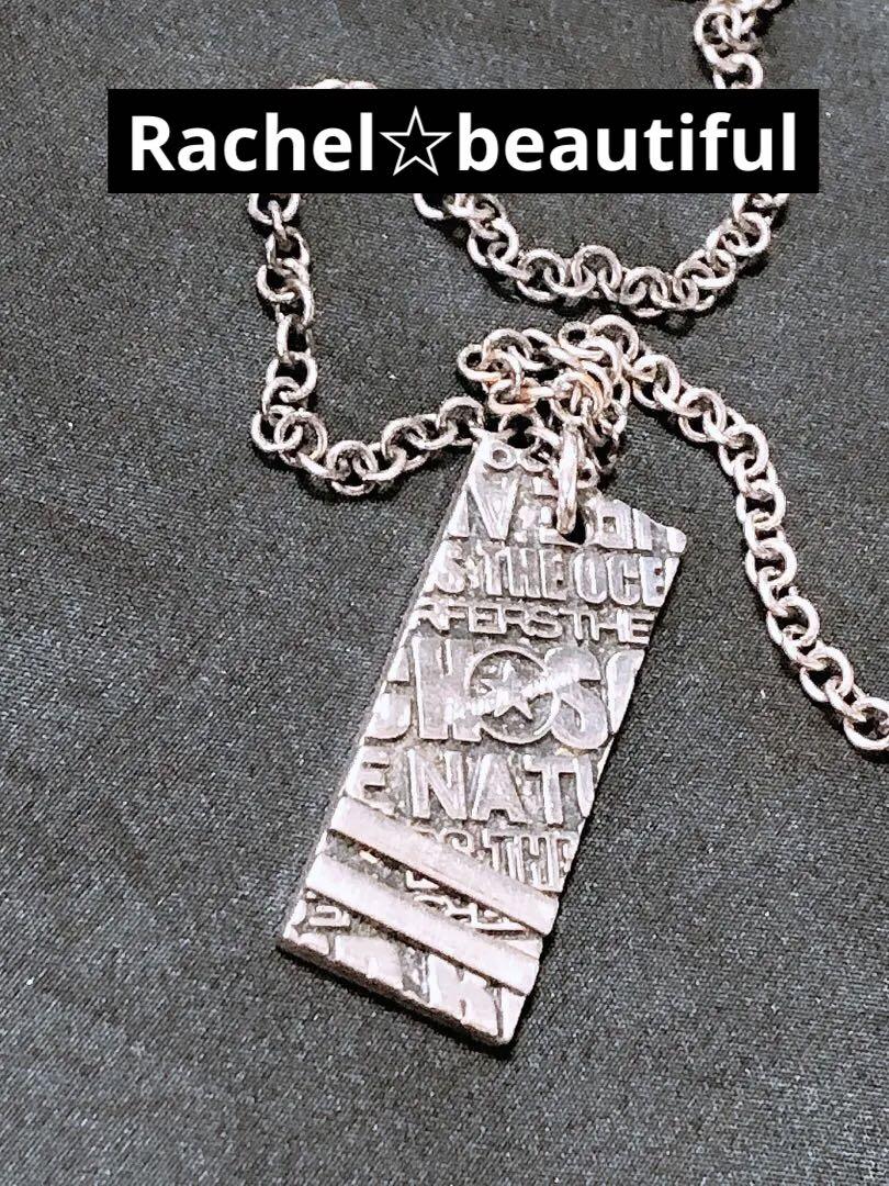 Rachelbeautiful プレート チェーンネックレス ヴィンテージ レアアクセサリー