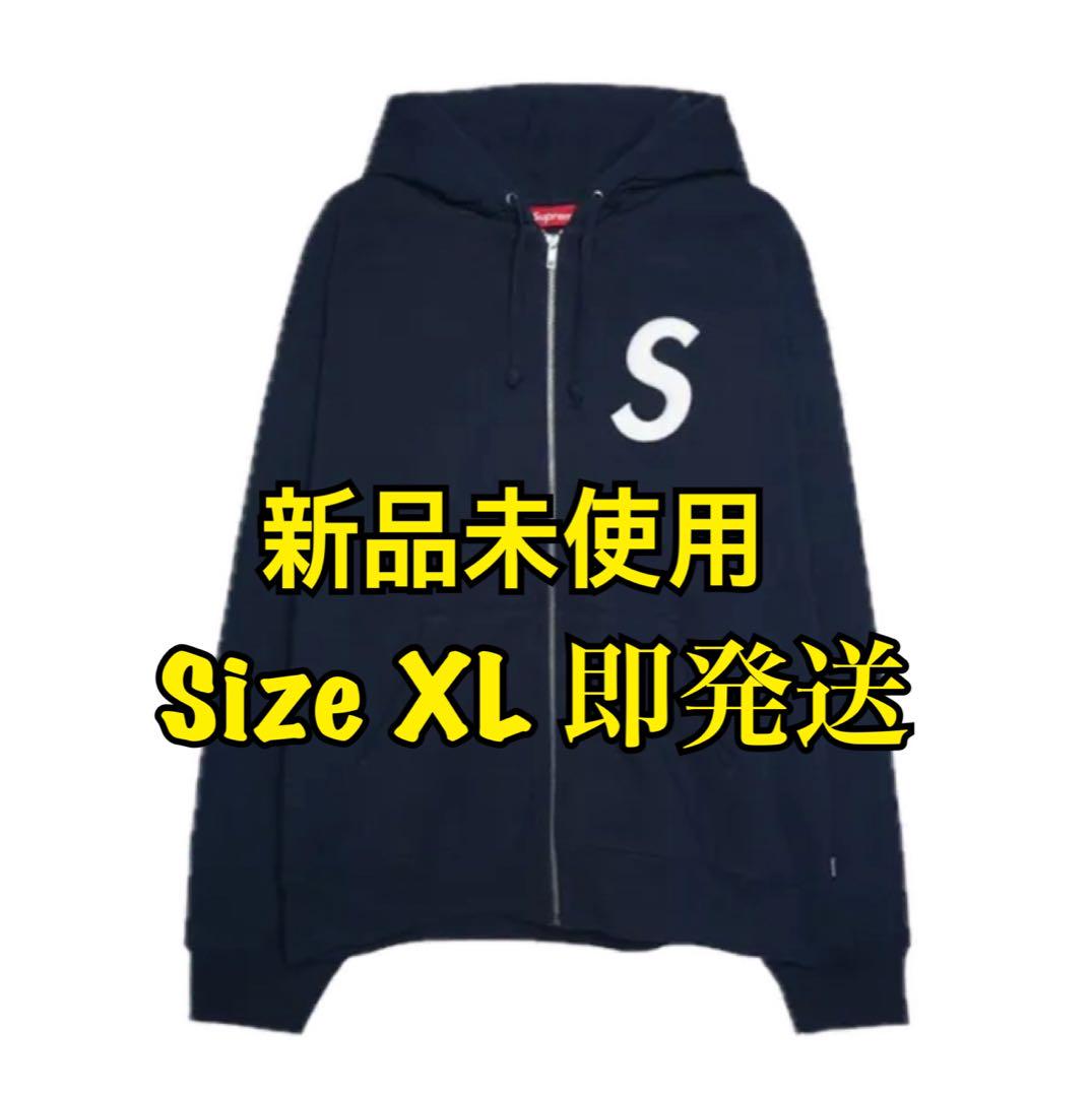 Supreme S Logo Zip Up Sweatshirt 紺色XL