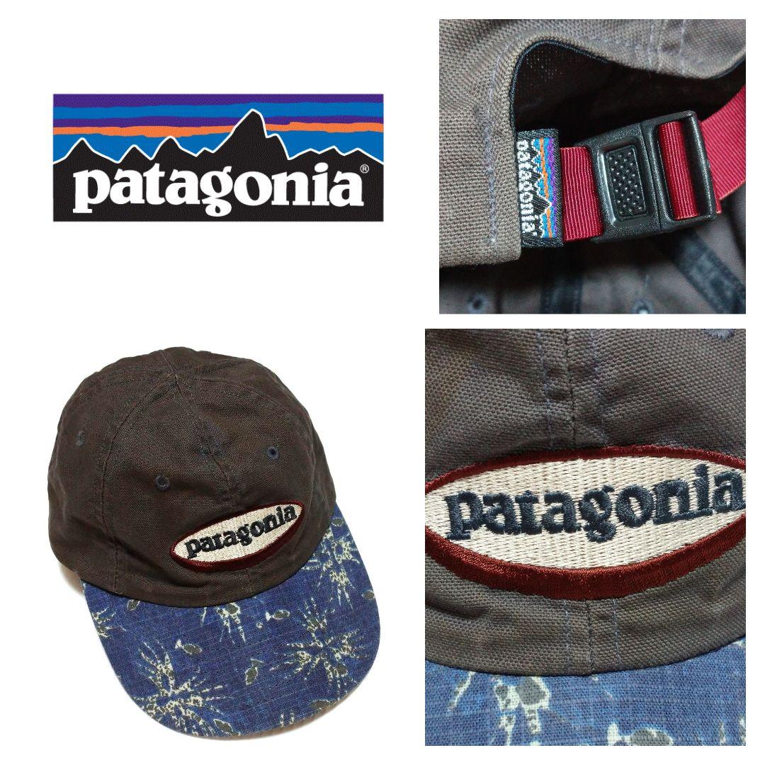 90s patagonia パタゴニア キャップ サマーシェード オーバル ロゴ