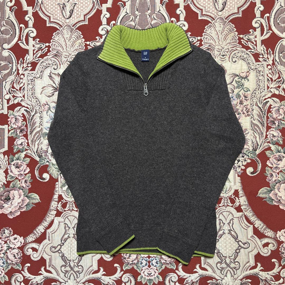 00s vintage old gap zip knit jacket