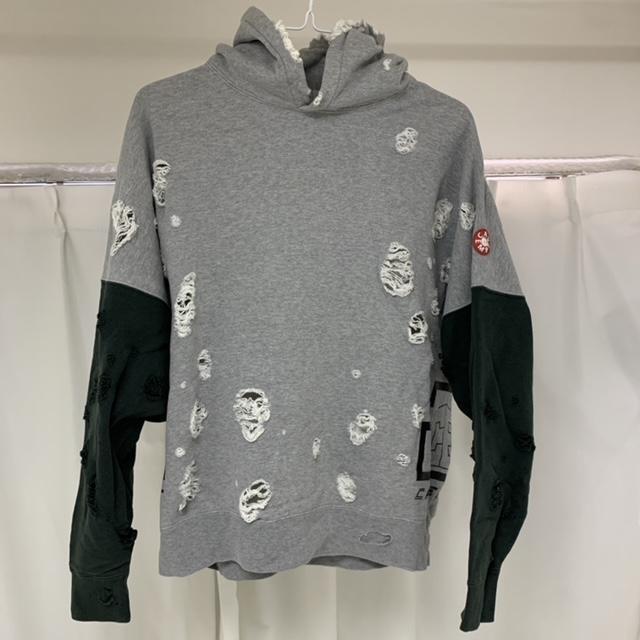 C.E CAVEMPT パーカー ダメージ加工 フーディー トップス C.E CAVEMPT パーカー ダメージ加工 フーディー トップス