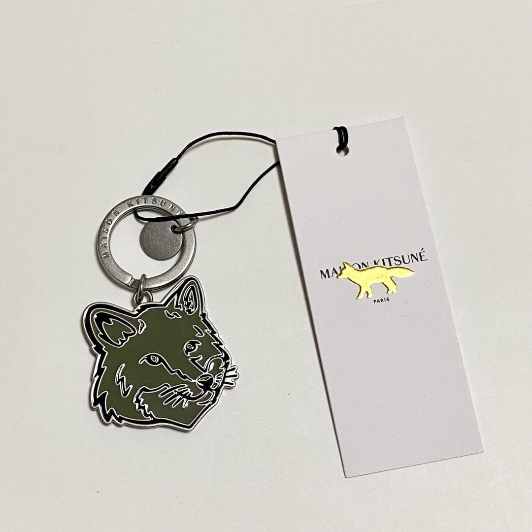 【関税込み】 ☆MAISON KITSUNE☆ フォックス キーホルダー Maison Kitsune KEYRING LOTUS FOX キーホルダー