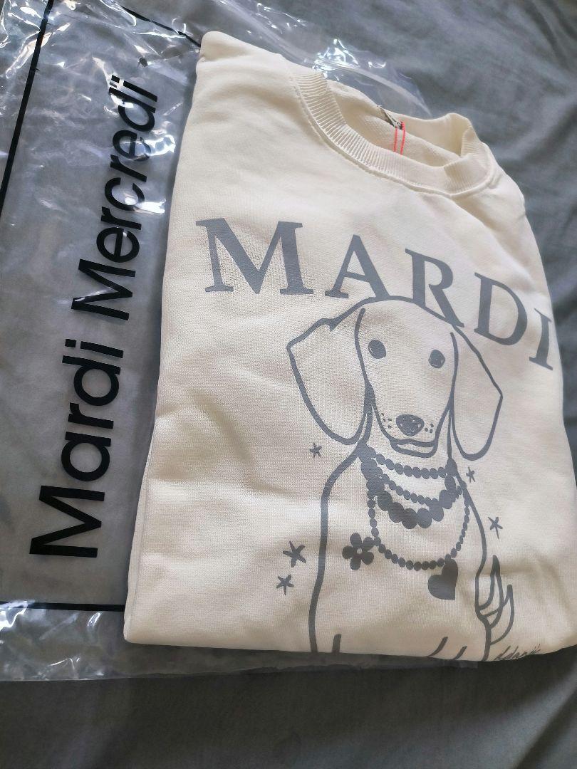 【新品 正規品】Mardi Mercredi ドッググラフィック 長袖トレーナー
