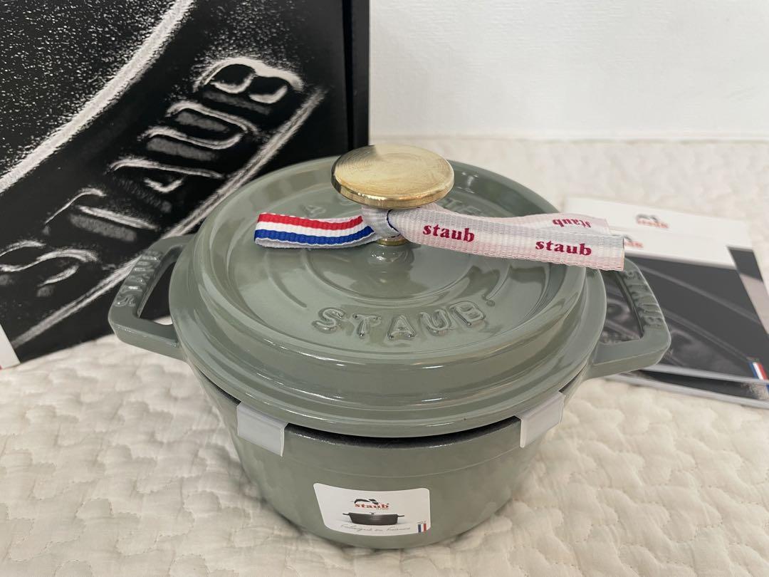 〈新品〉STAUB ピコ　ココット　ラウンド　14㎝　ユーカリ