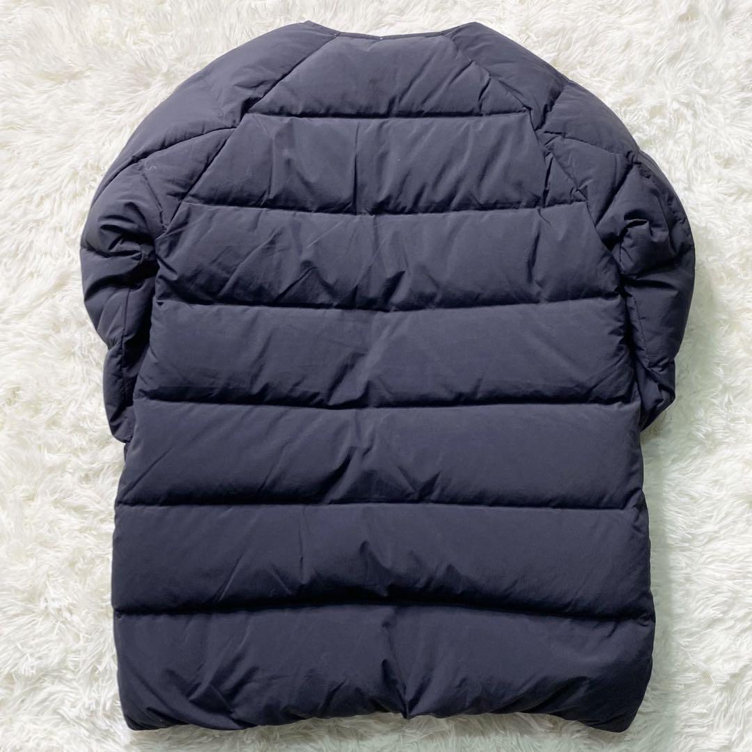美品】PYRENEX ARTNEY ダウン コート アウター ノーカラー ロゴ 美品】PYRENEX ARTNEY ダウン コート アウター ノーカラー ロゴ