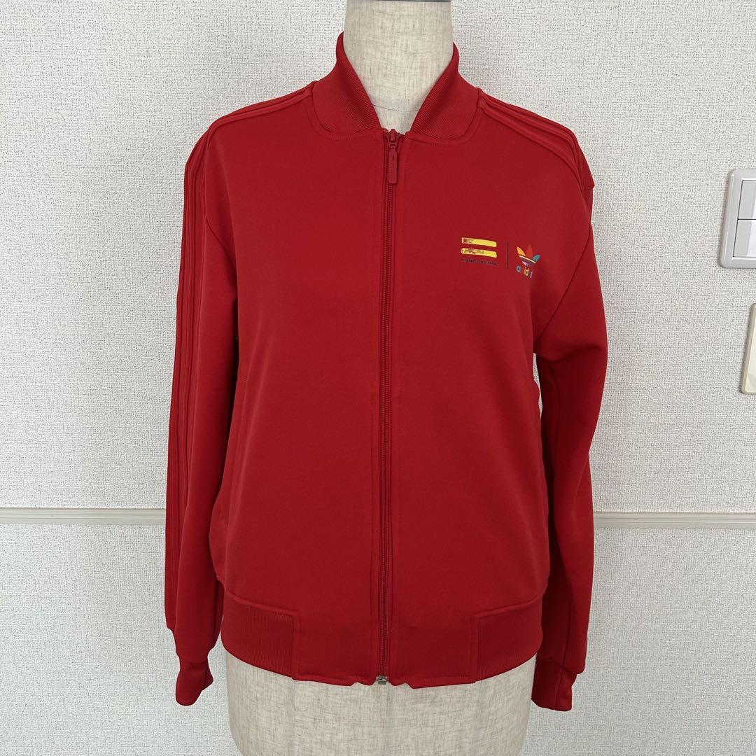 adidas トラックジャケット ファレルウィリアムス ジャージ 赤 S