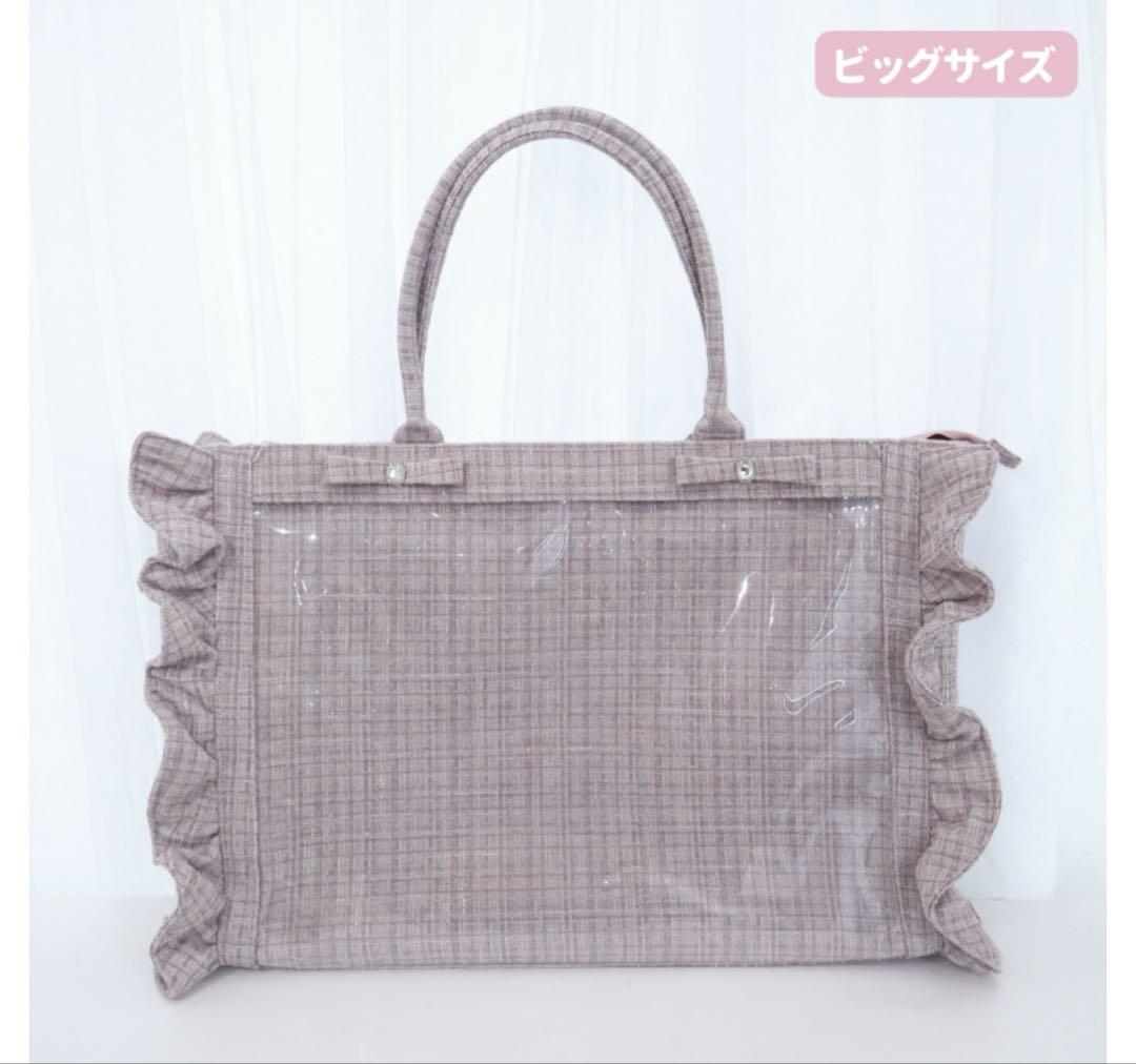 フクヤオンライン パレットリリーツイードバッグ ビジューリボン ピンク 痛バ