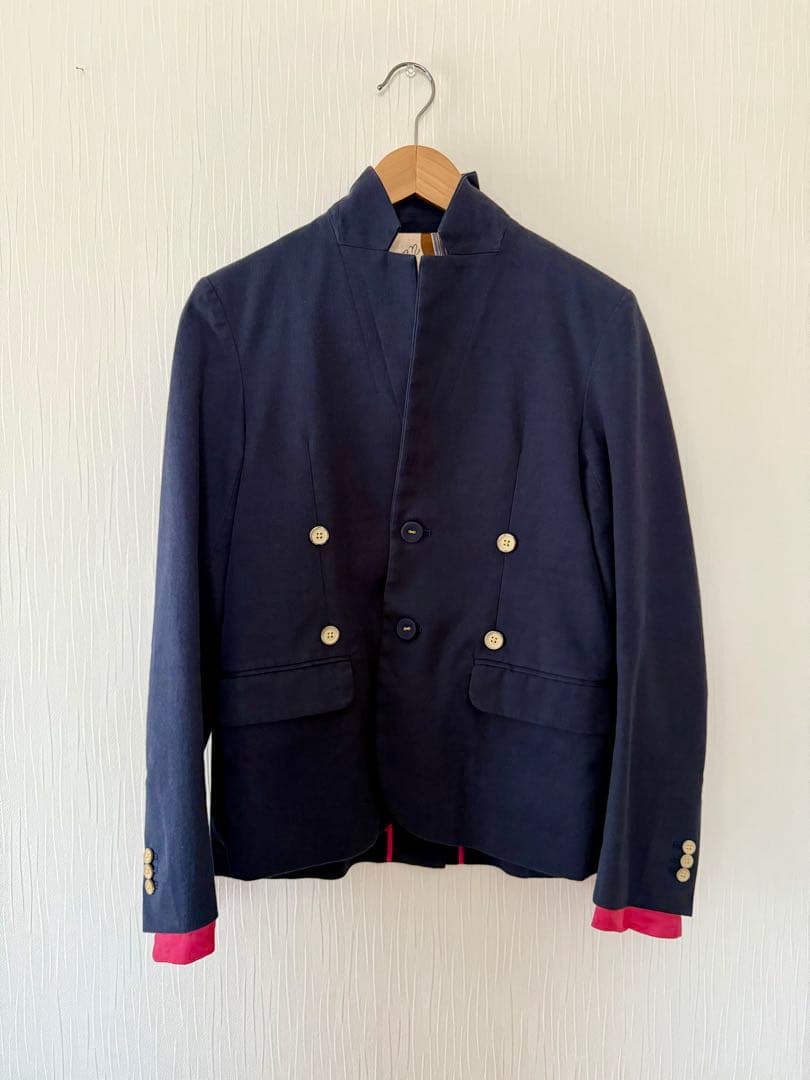ネイビー ダブルブレスト ジャケット SIZE Deuxieme Classe
