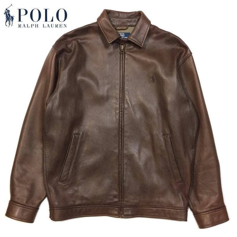 美品 実寸L位 ポロ ラルフローレン ラムレザージャケット シープレザー 美品 実寸L位 ポロ ラルフローレン ラムレザージャケット シープレザー