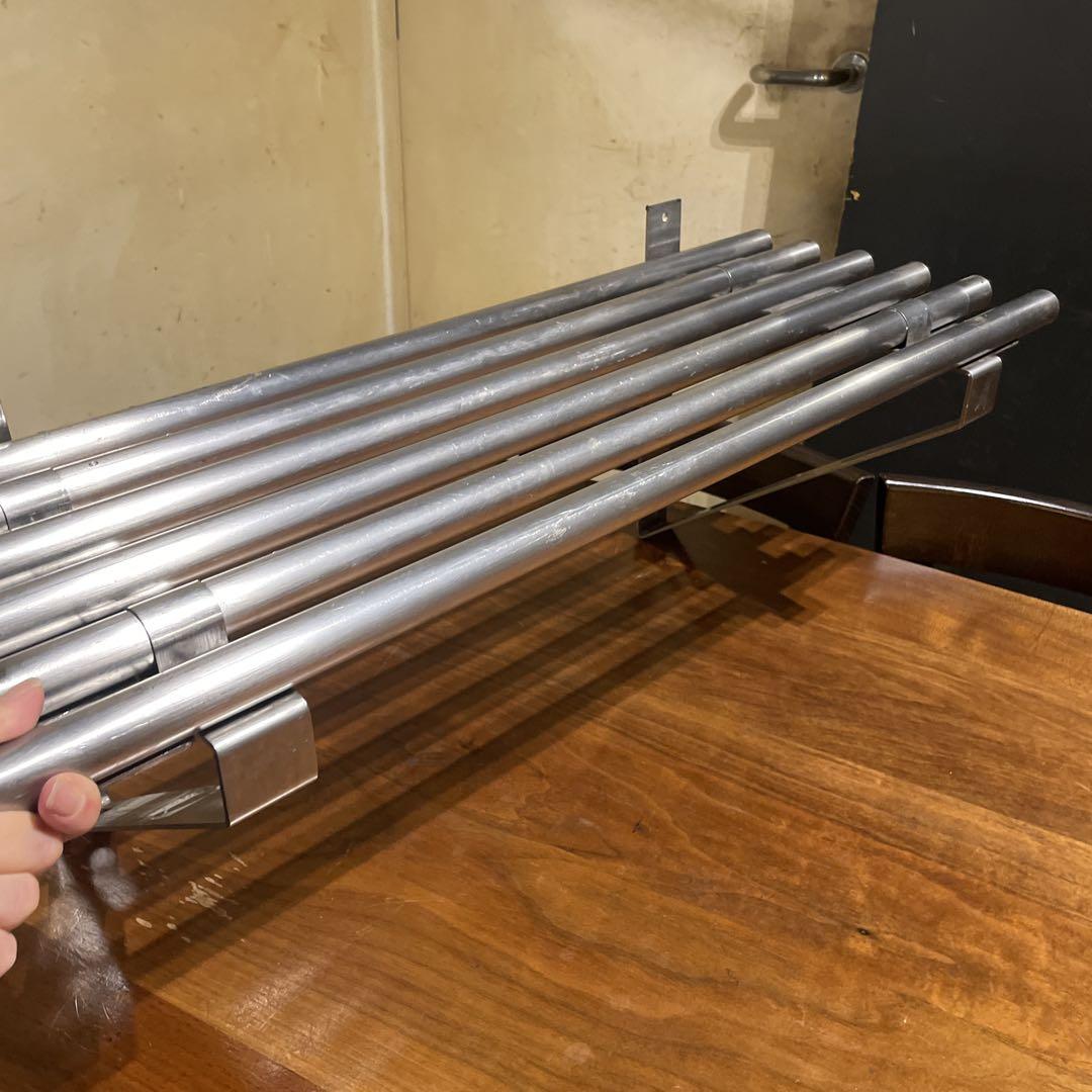 ステンレス パイプ棚 吊り棚 W750×D290×H300mm 厨房用品 飲食店