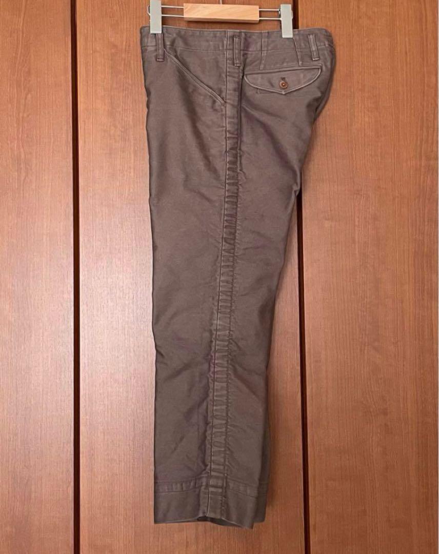 kolor カラー クロップド パッカリング ブサイクパンツ ブラウンサイズ１
