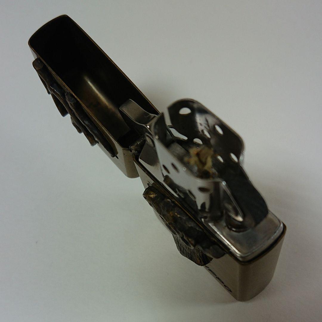 即納 ZIPPO 真鍮ジッポライター 希少モデル ワピチ LGxbi-m92832844922 '93 ビンテージ立体メタル 新品
