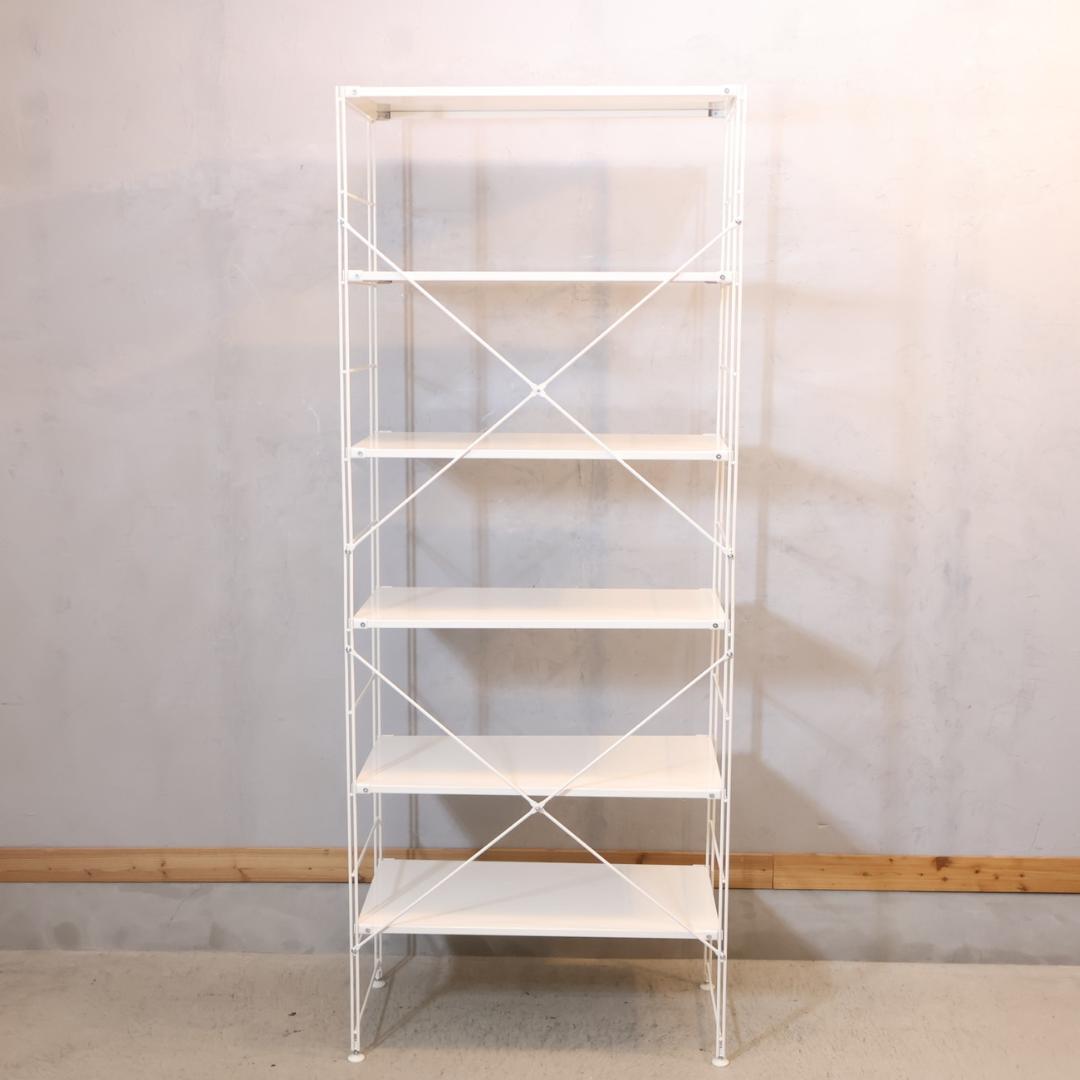 無印良品 MUJI 6段スチールユニットシェルフ 本棚 オープンラック 収納