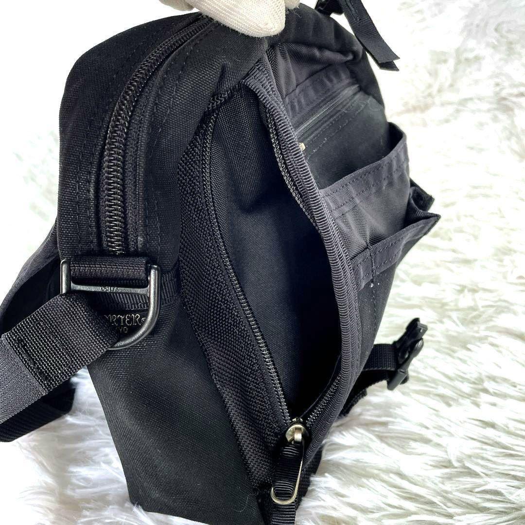 【極美品】PORTER ポーター ショルダーバッグ ナイロン 黒 ブラック