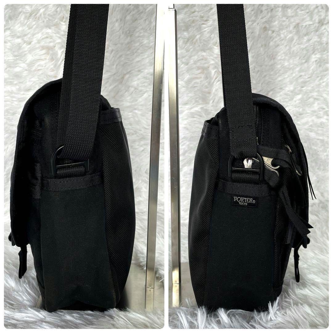 【極美品】PORTER ポーター ショルダーバッグ ナイロン 黒 ブラック