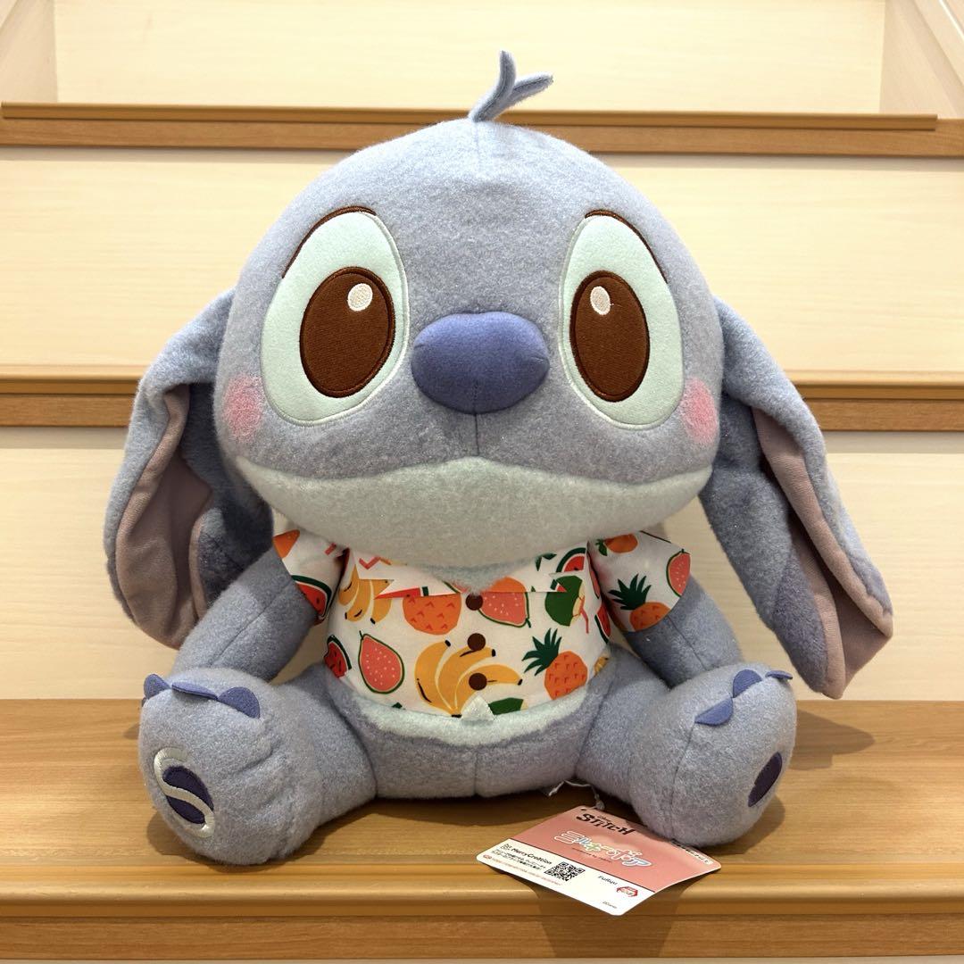 新品】スティッチ ミルキーボア ハワイアン超BIG ぬいぐるみ